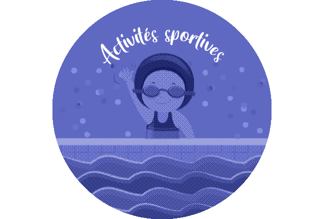 Illustration du sport et de la natation