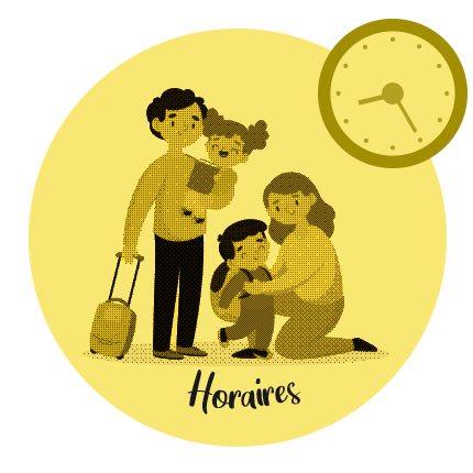 Illustration des horaires de l’école